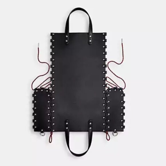 Coach Medium Re Laceable Tote Coachtopia Black Leather CO667 Crossbody - Picture 7 of 15
